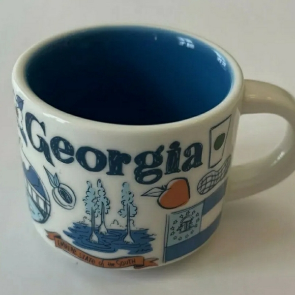 Starbucks 2019 Been There Series Georgia Ornament Demitasse Mini mug 2oz